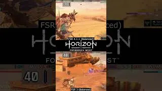 Thumbnail: 🏹 Horizon Forbidden West on Steam Deck — FSR 4.1 vs FSR 3 #shorts