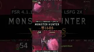 Thumbnail: 🐲 Monster Hunter Wilds on Steam Deck — FSR 4.1 vs FSR 3.1#shorts