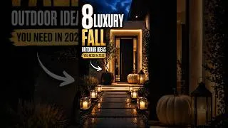 Thumbnail: Luxury Outdoor Fall Decor 2026 🍂 These 8 Ideas Look Expensive #shorts