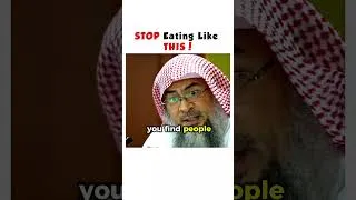 Thumbnail: Stop Eating Like This! It’s Against the Sunnah #islamicreminder #dawah