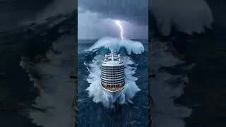 Thumbnail: Cruise Ship vs Monster Wave 😱  #cruiseship #shipvideo #oceanmystery