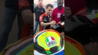 Thumbnail: MotoGP Rider #danipedrosa Signed My helmet😍 #motogprider #ktmindia #ktmlover #viralvideo