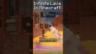 Thumbnail: INFINITE Lava in Minecraft!  #minecraft #createmod #gaming