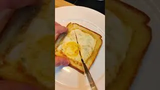 Thumbnail: Breakfast bread with egg #shorts #breakfast #bread #food