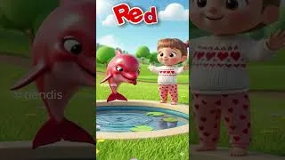 Thumbnail: Learn Colors with Dolphins 🟢🔴🔵🟡 | Cartoon for Kids #shorts #cartoon