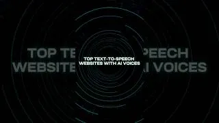 Thumbnail: BEST AI VOICE 2024. Top Websites Text-To-Speech 2024 AI Voice. TTS 2024. #texttospeech #aivoice