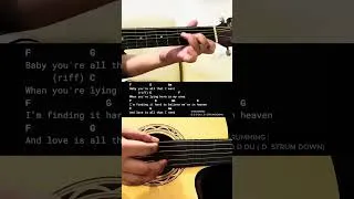 Thumbnail: Heaven - Bryan Adams | Easy Guitar Tutorial For Beginners #guitarlesson #shorts