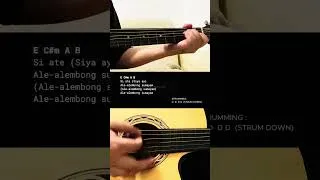 Thumbnail: Alembong - Mei Mei | Easy Guitar Tutorial For Beginners #guitarlesson #shorts