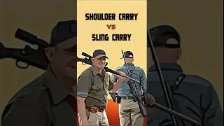 Thumbnail: SHOULDER CARRY vs SLING CARRY  #huntinggear #africahunting
