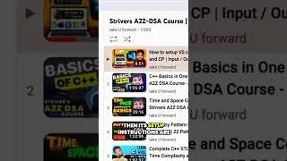 Thumbnail: Reviewing Striver's DSA Course