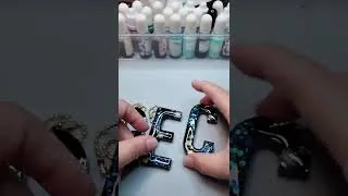 Thumbnail: Resin keychina| Resin letter keychain