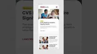 Thumbnail: Quick UI design for mobile website of CVS Health