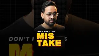 Thumbnail: Don't Make this Mistake | Graphic Designer