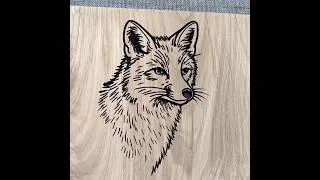 Thumbnail: V-Carve and paint an artwork using masking film  #cncsoftware #v-carving #aiart