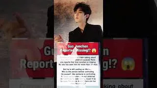 Thumbnail: GEO JUNCHENG IS MISSING #detectivestory #yumenglong #history #justiceforyumenglong #bts #kpop#horror