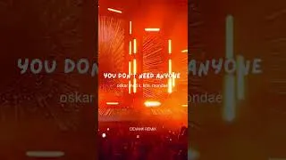 Thumbnail: Oskar Med k, Kris. Mondaé - You Don't Need Anyone (DEVANK REMIX)
