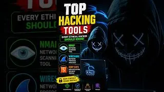 Thumbnail: Top 3 Hacking Tools Every Ethical Hacker Must Know! | Nmap vs Wireshark vs Burp Suite | DCS |