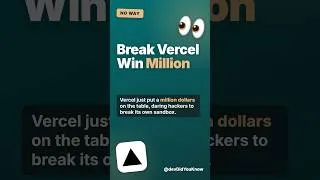 Thumbnail: Why Vercel Is Offering A Million Dollars To Hack Its Sandbox #cybersecurity