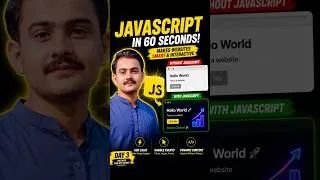 Thumbnail: What is JavaScript? Complete JavaScript Explained in 60 Seconds | Day 3 Web Development