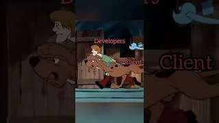 Thumbnail: Developer vs Client | Frontend vs Backend  #trending #memes #coding #programming