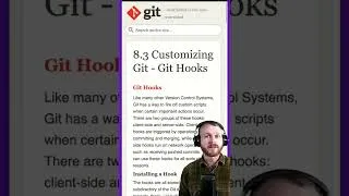 Thumbnail: Git pre-commit hook in 45 seconds! #Shorts