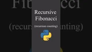 Thumbnail: Analyzing Runtime for Recursive Fibonacci in Python (Part 2) // #Shorts