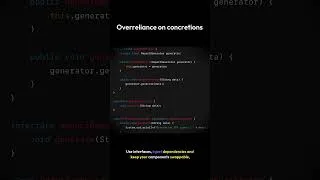 Thumbnail: Architecture Smell: Overreliance on Concretions (and How to Fix It)#SoftwareArchitecture #CleanCode