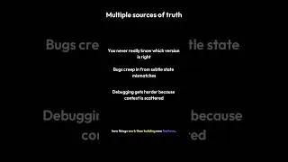 Thumbnail: The Hidden Danger of Multiple Sources of Truth in Software Architecture #CodeSmells
