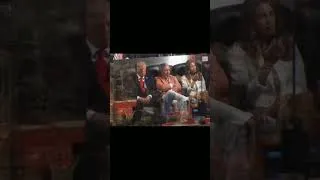 Thumbnail: Donald Trump falls asleep during Spurs vs. Knicks Finals 😂😂😂 #shorts