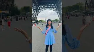 Thumbnail: Dhanya @ Eiffel Tower, Paris #johnwesly #blessiewesly #dhanyanithyaprasastha #dhanyatryphosa