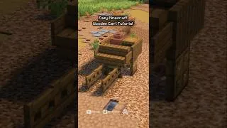 Thumbnail: Minecraft Wooden Cart Tutorial Build #minecraft