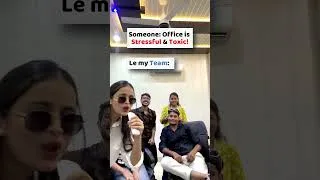 Thumbnail: When Someone Says Office Is Stressful & Toxic 😂 | Our Team's Reaction | Office Fun Reel