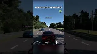 Thumbnail: GT7 - Dodge Charger Hellcat Vs Camaro ZL1 - Roll Race #shorts