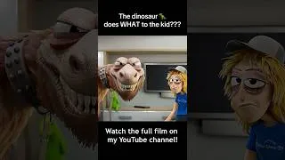 Thumbnail: The dinosaur does WHAT to the kid??  #animation #dinosaur #funny