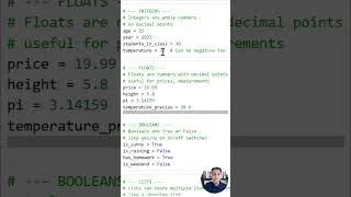 Thumbnail: Quick intro to python variables - integers and float