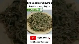 Thumbnail: 🥚 Egg Noodles Restaurant Recipe | Anda Chowmin Recipe #Shorts