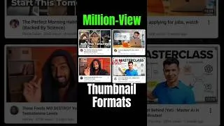 Thumbnail: Million-View Thumbnail Formats #youtubegrowth #thumbnailtips #YouTubeThumbnails