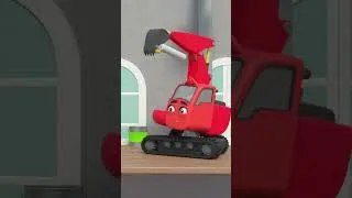 Thumbnail: Construction Besties Painting! #forkids | Digley and Dazey #shorts | Kids Construction Truck Cartoon