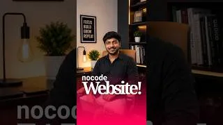 Thumbnail: DAY 97 CREATING WEBSITE USING NOCODE CHALLENGE #nocode #freelancing