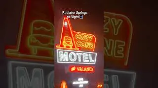Thumbnail: Cars Land Lit Up At Night | Disneyland 🌌