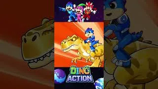 Thumbnail: Gold BOLT Vs Ruby PYRO Dinosaur Racing Championship #animation #dinosaur #dinoaction #shorts