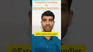 Thumbnail: Exception Handling in Spring Boot @ExceptionHandler @ControllerAdvice #trending #youtubeshorts #like