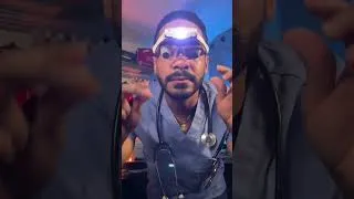 Thumbnail: ASMR Eye Exam #shorts But The Doctor is Blind, Medical Roleplay Light Test