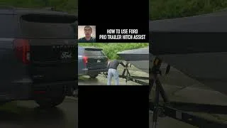 Thumbnail: How to Use Ford Pro Trailer Hitch Assist #shorts