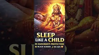 Thumbnail: Stop Anxiety at Night 🌙 Hanuman Chalisa for Protection | Black Screen | No Ads