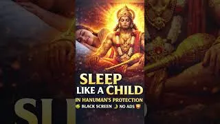 Thumbnail: Sleep Like a Child 😴 Hanuman’s Protection 🛡️ | Black Screen | No Ads | Hanuman Chalisa