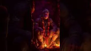 Thumbnail: Powerful Hanuman Chant | ॐ मारुति नंदन नमो नमः | Bajrangbali #bhaktishorts