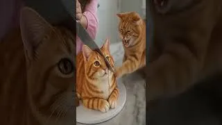 Thumbnail: This Cat Got Pranked by His Own Cake 😂🎂🐱 #shorts