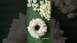 Thumbnail: Easy Flower Tying Tutorial/DIY Fresh Jasmine Mala Making | Step-by-Step Floral Crafting #diy #short