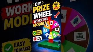 Thumbnail: prize wheel - spin wheel working model using cardboard - science project exhibition - diy  diypandit